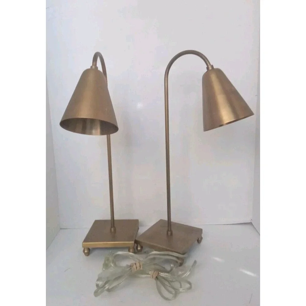 Modern‎ Gold Desk Lamps Set of 2, Bedside Table Lamps, Home Decor Lighting